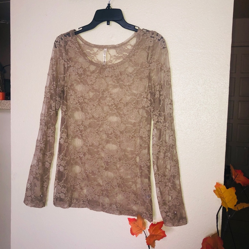 Long Sleeve Lace Top